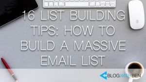 email list building tips