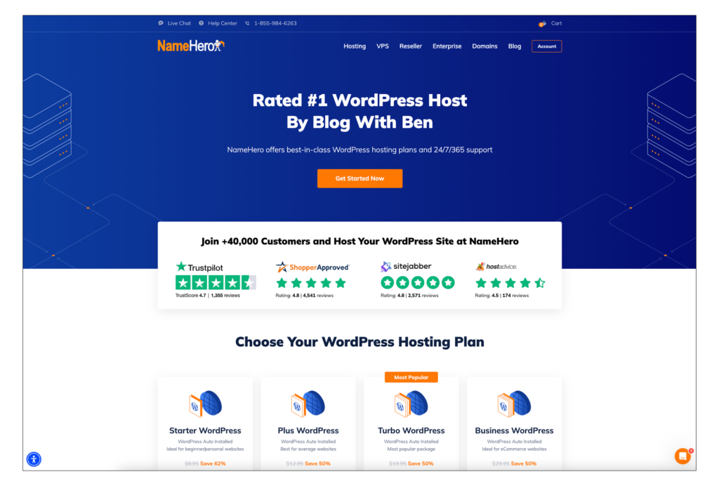 namehero cloud web hosting blog with ben